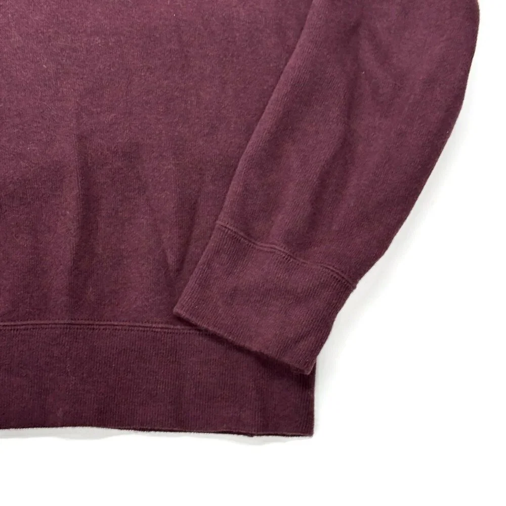 Polo Ralph Lauren Shawl Collar Sweater Mens Medium Red Pullover Cotton‎